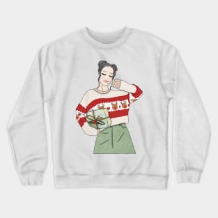 Christmas girl (4) Crewneck Sweatshirt